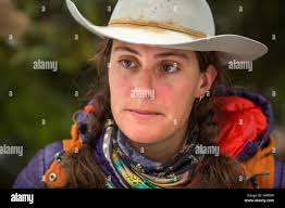 Hat cowgirl daytime front hi-res stock photography and images