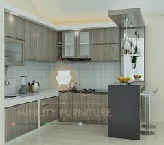 Topi + tiang + backdrop(plywood). Interior Kitchen Set Mini Bar Minimalis Modern Miniuty Furniture
