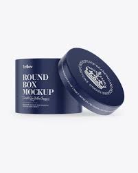The biggest source of free photorealistic box mockups online! Opened Matte Round Box Mockup Free Download Logo Mockup Vectors Photos And Psd Files