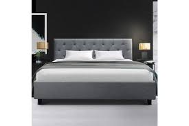 A queen size mattress is 60w x 80l. Artiss Bed Frame Vanke Collection Grey Queen Kogan Com