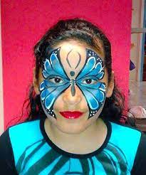 Mariposa Azul Body Painting Face Painting Carnival Face Paint