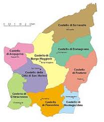 Physical map of san marino showing major cities, terrain, national parks, rivers, and surrounding countries with international borders and outline maps. Outline Of San Marino Wikipedia