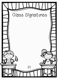 Black And White Kids Border Writing Template First Day School Writing Templates Binder Covers