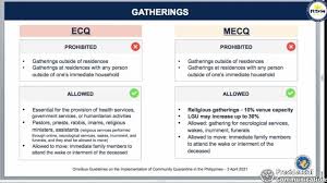 Under the iatf omnibus guidelines dated may 20, 2021, persons aged below 18 and above 65, pregnant women, and people with comorbidities cannot leave their residences, except for obtaining essential goods and services, or for work in permitted industries. Religious Gatherings Allowed Under Mecq At 10 Percent Seating Capacity Of Venues
