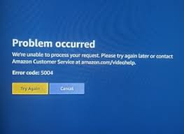 Any attempt to reconnect give the message: How To Fix Amazon Prime Error Code 5004 Simple Guide