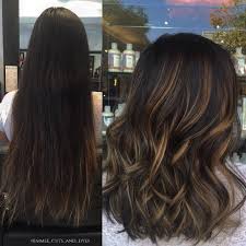 Dark Brown And Caramel Balayage On Medium Hair Blonde Highlights Short Hair Balayage Hair Hair