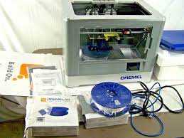Dremel Idea Builder 3d20 01 3d Printer With Black Blue White Pla Filament Dremel Dremel Idea Builder Blue And White 3d Printer For Sale