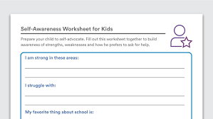 Download Self Awareness Worksheets For Kids Worksheets For Kids Education Quotes For Teachers Self Advocacy