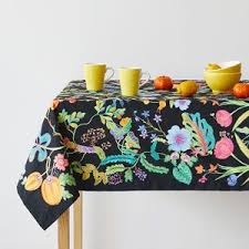 Image Of The Product Multicoloured Leaves Napkins And Tablecloth Table Cloth Leaf Tablecloth Zara Home
