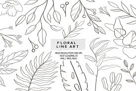 Find high quality floral pattern clipart, all png clipart images with transparent backgroud can be download for free! Handdrawn Botanical Floral Line Art Flowers Floral Logo Png 1292115 Elements Design Bundles