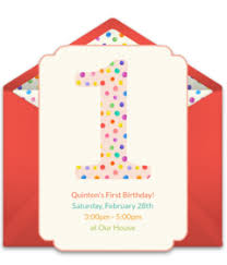 So don't wait a minute longer, find everything from monkey themed invites for your bouncing baby boy and cute little ladybug themes basic invite offers over a hundred handpicked designs from designers all across the globe. First Birthday Invitations Baby Birthday Invitations Punchbowl