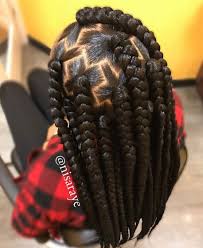 Big Box Braids Black And Grey Princessnedji African Braids Hairstyles Braids For Kids Box Braids Hairstyles