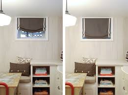 Make sure to choose your basement window treatments accordingly. Tonic Living Roman Blind8 Jpg 660 487 Basement Window Curtains Basement Window Coverings Basement Windows