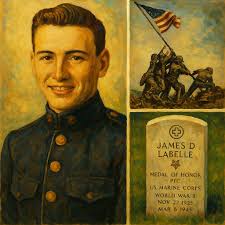 James La Belle was a star athlete in high school but dropped out to join  the Marine Corps, his mother reluctantly signing the 17 year olds  permission papers. James celebrated his 19th