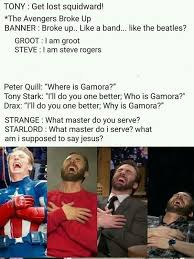 Best Of Marvel The Avengers Broke Up I Am Groot Where Is Gamora What Master Do You Serve Marvel Jokes Funny Marvel Memes Avengers Funny