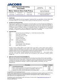 Only company vehicles, the use of which is authorised for personal use, including days of rest and leave, are subject to benefit in kind. Uae Sop 351 Motor Vehicle Drive Safe Policy Driving Vehicles