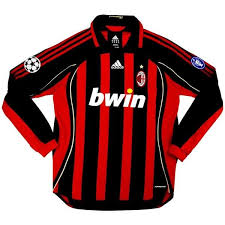 Ac Milan Football Club Adidas Home Long Sleeve 2006 07 Kaka 22 Camiseta Futbol Soccer Kit Calcio Shirt Jersey Ac Milan Shirt Football Shirts Milan Football