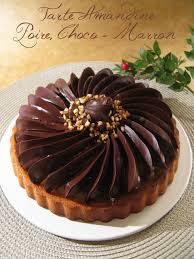 Tarte Amandine Poire Choco Marron Poire Au Chocolat Tarte Amandine Tarte Chocolat Poire