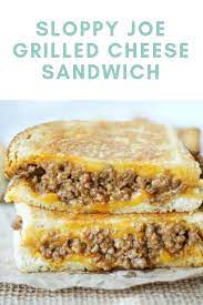 Sloppy Joe Grilled Cheese Sandwich Wish To Make Some Special Things For Your Personal Lunchtime Try To Make A Grilled Cheese Sloppy Joe Food Cooking Dinner