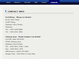 Additionally, all car rental stores either in subang airport or beyond, are presented by order of customer ratings and reviews. Example From Suria Car Rental Webpage Tp2543 Web Programming