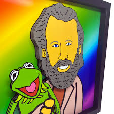 Jim Henson & Kermit the Frog 3D Pop Art
