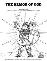 This printable coloring page based on ephesians 6 10 17 can help kids understand that the lord provides the armor and weapons we need to be victorious in our christian lives. Pin On Sunday School