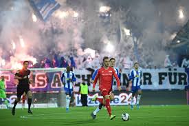 Home » bundesliga » bundesliga 2019/2020 » hertha berlin vs union berlin. Fireworks And Ultra Pitch Invasions As Union Win First Top Flight Berlin Derby The Local