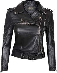 100 Real Lambskin Leather Motorcycle Jacket For Women At Amazon Women S Coats Shop Womens Black Leather Jacket Leather Jackets Women Leather Jackets Online