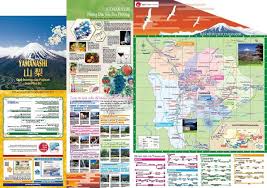 Mount fuji is a symbol of japan. Brochures Official Travel Guide Yamanashi