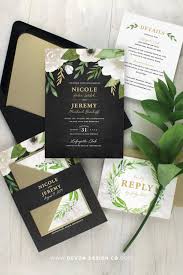 Black And White Floral Invitation Design White Floral Wedding Invitation Winter Wedding Invitations Etsy Winter Wedding Invitations Floral Wedding Invitations Wedding Invitations