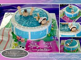 Pool Birthday Cake By Adrian Mercado Cakesdecor