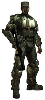 I have no time for odst slayer in halo 5. Sgt Johnson Halo Halo Video Game Halo Armor