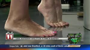 Your soles, foot muscles, ligaments, and tendons are like any therefore, by going barefoot, the perspiration from your feet evaporates just like it does from the rest. Local Restaurant Welcomes Barefoot Customers