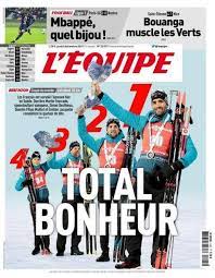 L'objectif que le gouvernement veut faire respecter. L Equipe Journalpdf Com Biathlon Book Cover L Equipe