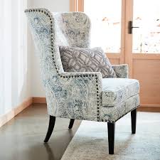Asher Blue Paisley Chair Pier 1 In 2020 Patterned Chair Living Room Accent Chairs For Living Room Upholstery Fabric For Chairs