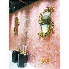A floating vanity crafted entirely of cambria is a stunning way to showcase the beauty of the stone and infuse an indulgent feel into any bathroom space. China Transparent Rose Quartz Pink Crystal Gemstone Tiles For Bathroom Wall And Floor Decoration China Gemstone Slab Semi Precious Stone Slabs