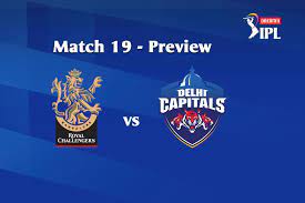 Today ipl 2021 match ipl 2021 mi vs dc match live updates ipl 2021 : Dream11 Ipl 2020 Match 19 Rcb Vs Dc Preview