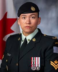 On November 11, MCpl Phoenix George will serve as Eagle Staff Bearer at the  national #RemembranceDay ceremony in Ottawa. She was selected for this role  as part of the Remembrance Day Sentry
