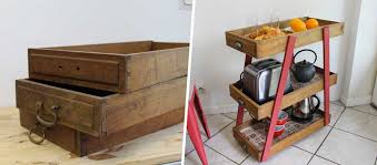 Du coup il faut que je choisisse mes tiroirs en premier. Diy 8 Idees Pour Recycler Vos Vieux Tiroirs Etagere Meuble De Chevet Pouf