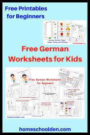 Free German Worksheets For Beginners Learn German Learning German Worksheets German Language Learning