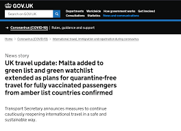 Portuguese pm hints at tighter covid rules for tourists from uk; Green List Changes Now Live Economy Class Beyond
