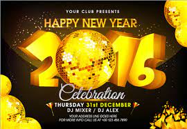 End of year party flyer. New Year 2016 Party Flyer Vector Material 17 Free Download
