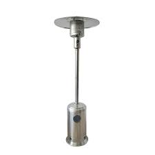 There are various propane tank sizes, and the duration the propane tank lasts on a patio heater depends on the gas tank sizes. Hampton Bay 87 Inch Outdoor Propane Patio Heater In Stainless Steel Finish The Home Depot Canada