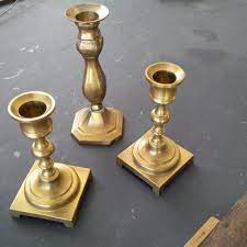 Sujun matte black candle holders set of 3 for taper candles, decorative candlestick holder for wedding, dinning, party, fits 3/4 inch thick candle&led candles (metal candle stand) Vintage Brass Candlestick Holders Unscrewable Home Decor Home Living Delage Com Br