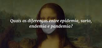 Texto explica a diferença entre endemia, epidemia e pandemia, como uma doença é classificada entre esses três tipos, entre outras informações. Quais As Diferencas Entre Epidemia Surto Endemia E Pandemia Blog Da Ciencia