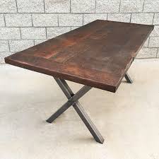 If you are thinking about the same. Hand Crafted Industrial Style Reclaimed Wood And Steel Dining Table Or Desk By Walton Woodcraft Custommade Com