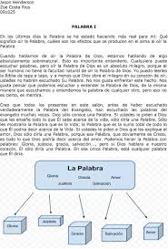 Jason Henderson Zoe Costa Rica Palabra I Pdf Descargar Libre