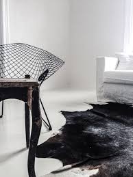 Inspiration For Cowhide Rug Buy Similar From Www Cowhiderugsonline Com Au Australia Cow Hide Rug Harry Bertoia Diamond Chair Animal Skin Rug