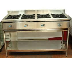 Elige dentro de las mejores cocinas a gas en importaciones hiraoka. Cocina Industrial 4 Quemadores Cocina Industrial Muebles Para Restaurantes Diseno De Cocina