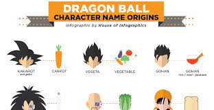 In japanese, yasai means vegetable. The Origins Of Dragonball Z Names And Other Anime Names Infographic Video